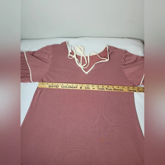 June and Hudson Mauve Summer Dress sz L - Picture 4 of 9